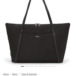 TUMI Voyageur Black Women's Zip-Top Tote